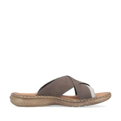 Rieker Men'S Mules Brown Gray