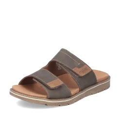 Rieker Men'S Mules Brown Gray
