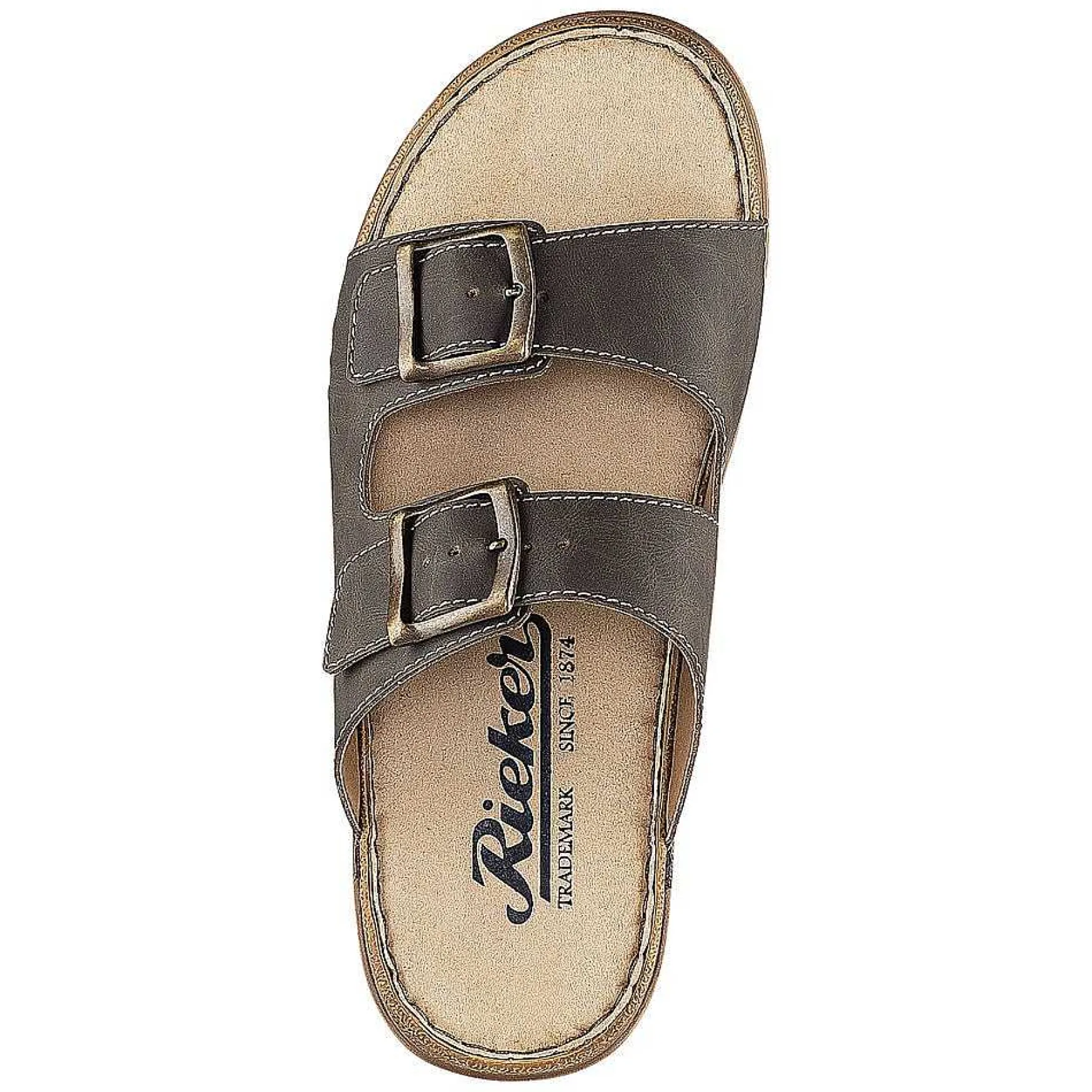 Rieker Men'S Mules Brown Gray