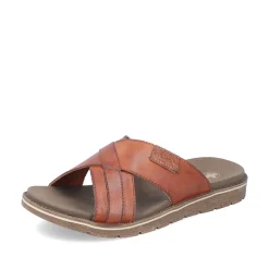 Rieker Men'S Mules Chestnut Brown