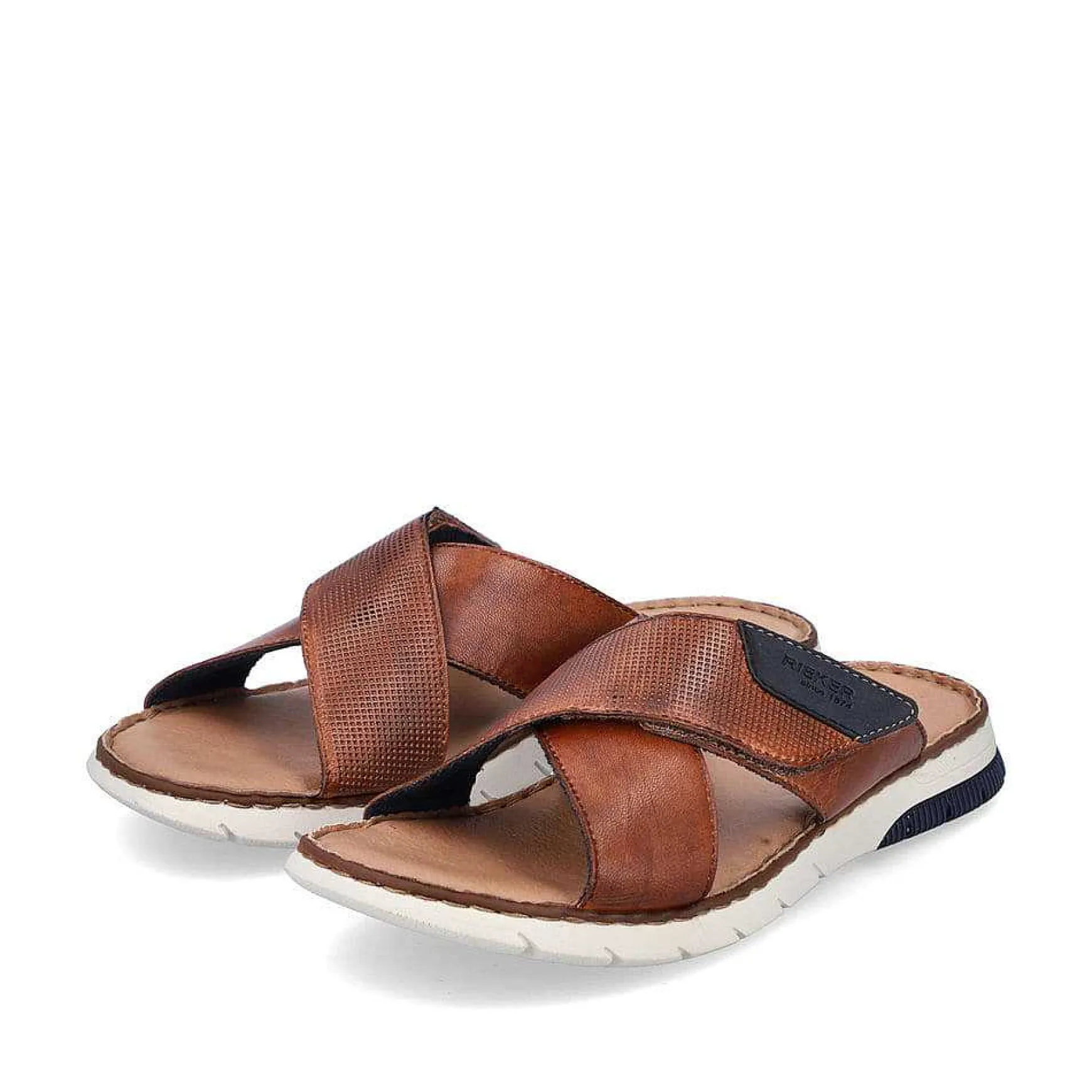 Rieker Men'S Mules Chestnut Brown