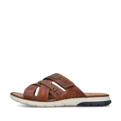 Rieker Men'S Mules Chestnut Brown