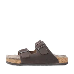 Rieker Men'S Mules Chestnut Brown