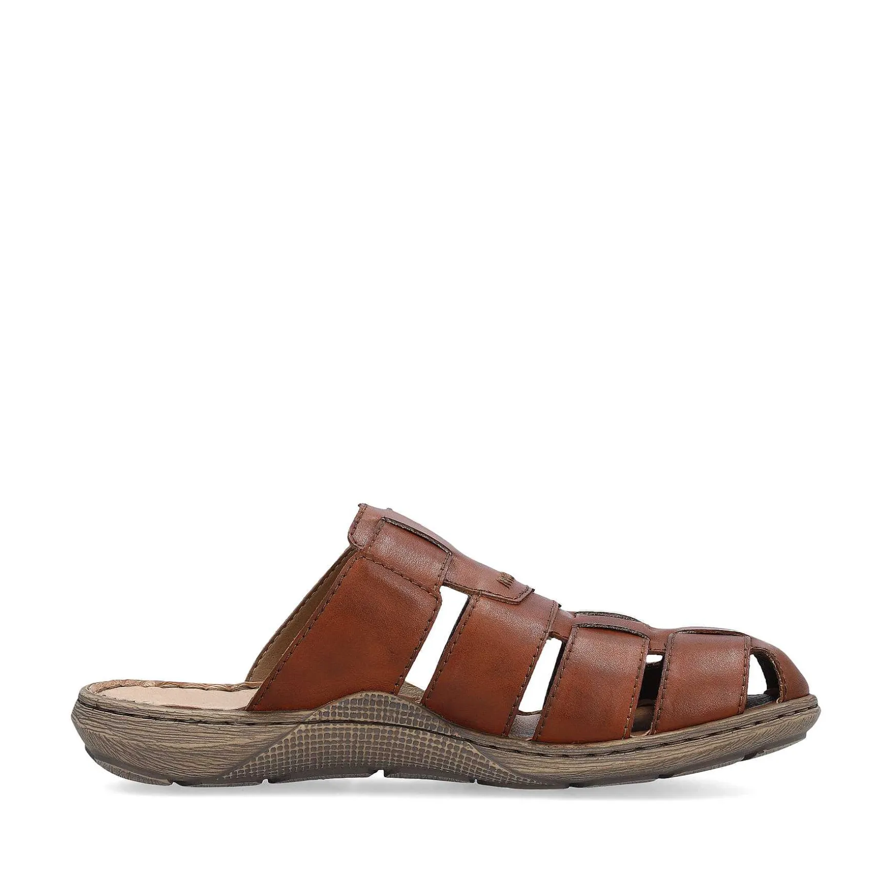 Rieker Men'S Mules Chestnut Brown