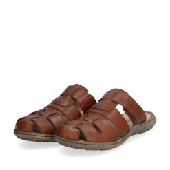 Rieker Men'S Mules Chestnut Brown