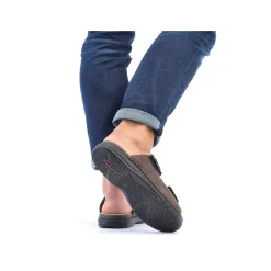 Rieker Men'S Mules Coffee Brown