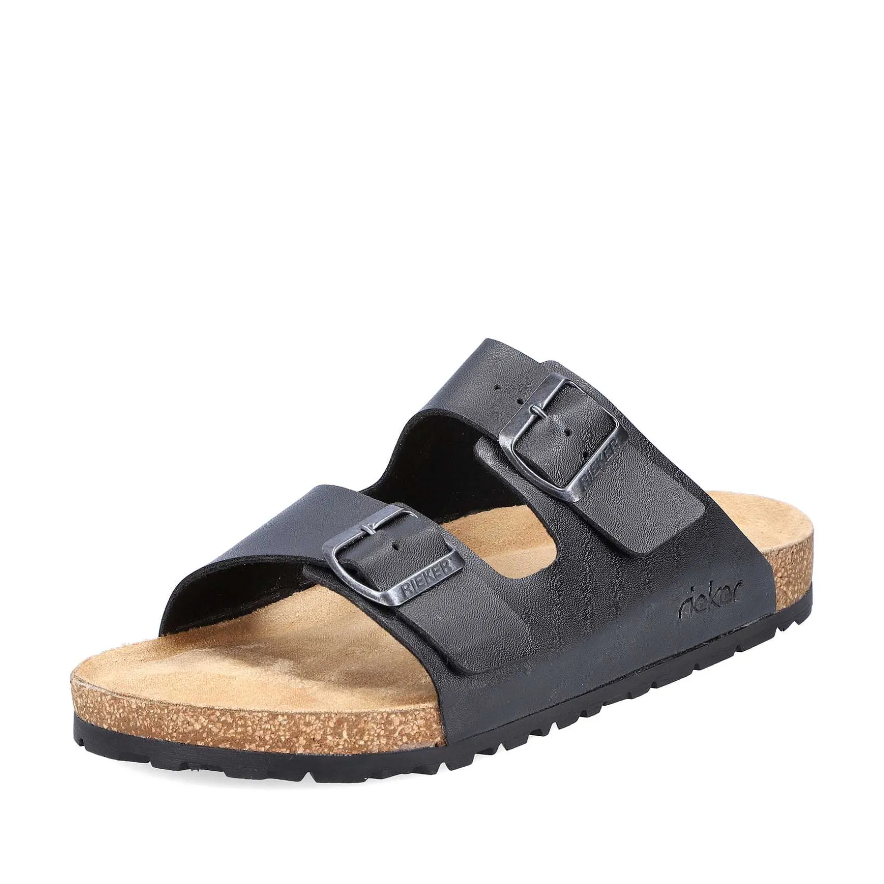 Rieker Men'S Mules Glossy Black