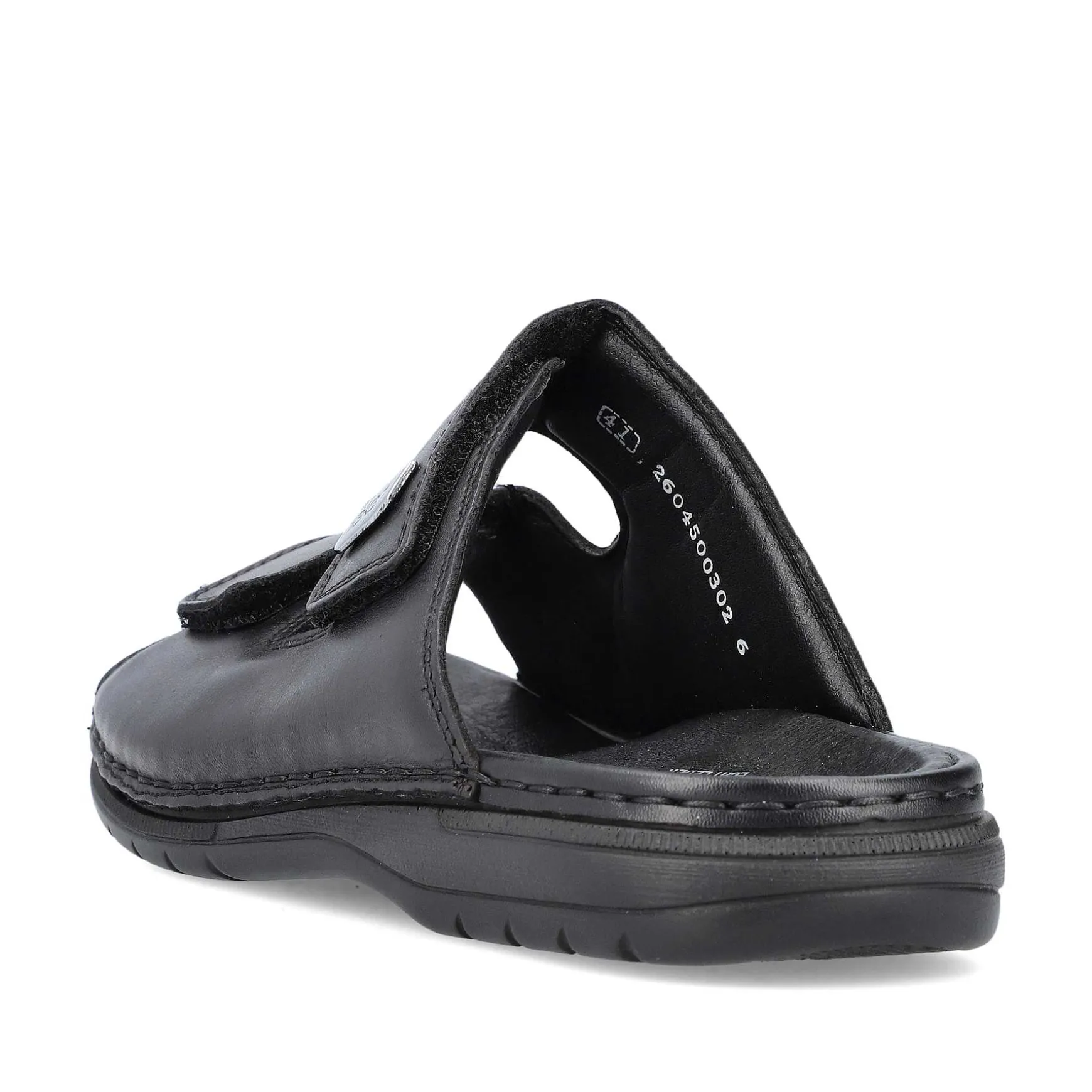 Rieker Men'S Mules Glossy Black