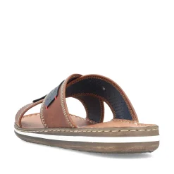 Rieker Men'S Mules Nougat Brown