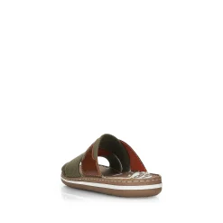 Rieker Men'S Mules Olive Green