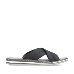 Rieker Men'S Mules Steel Black