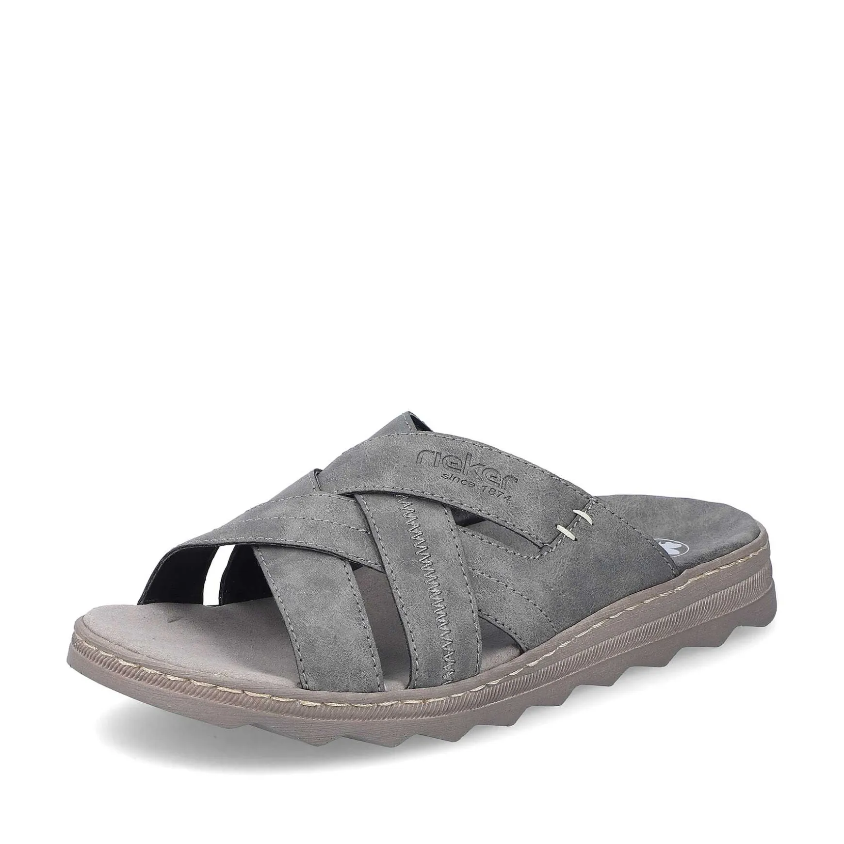 Rieker Men'S Mules Stone Gray