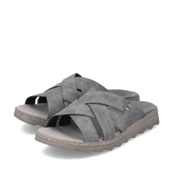 Rieker Men'S Mules Stone Gray