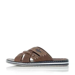 Rieker Men'S Mules Tobacco Brown