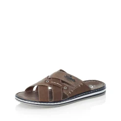 Rieker Men'S Mules Tobacco Brown