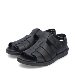 Rieker Men'S Sandals Midnight Black