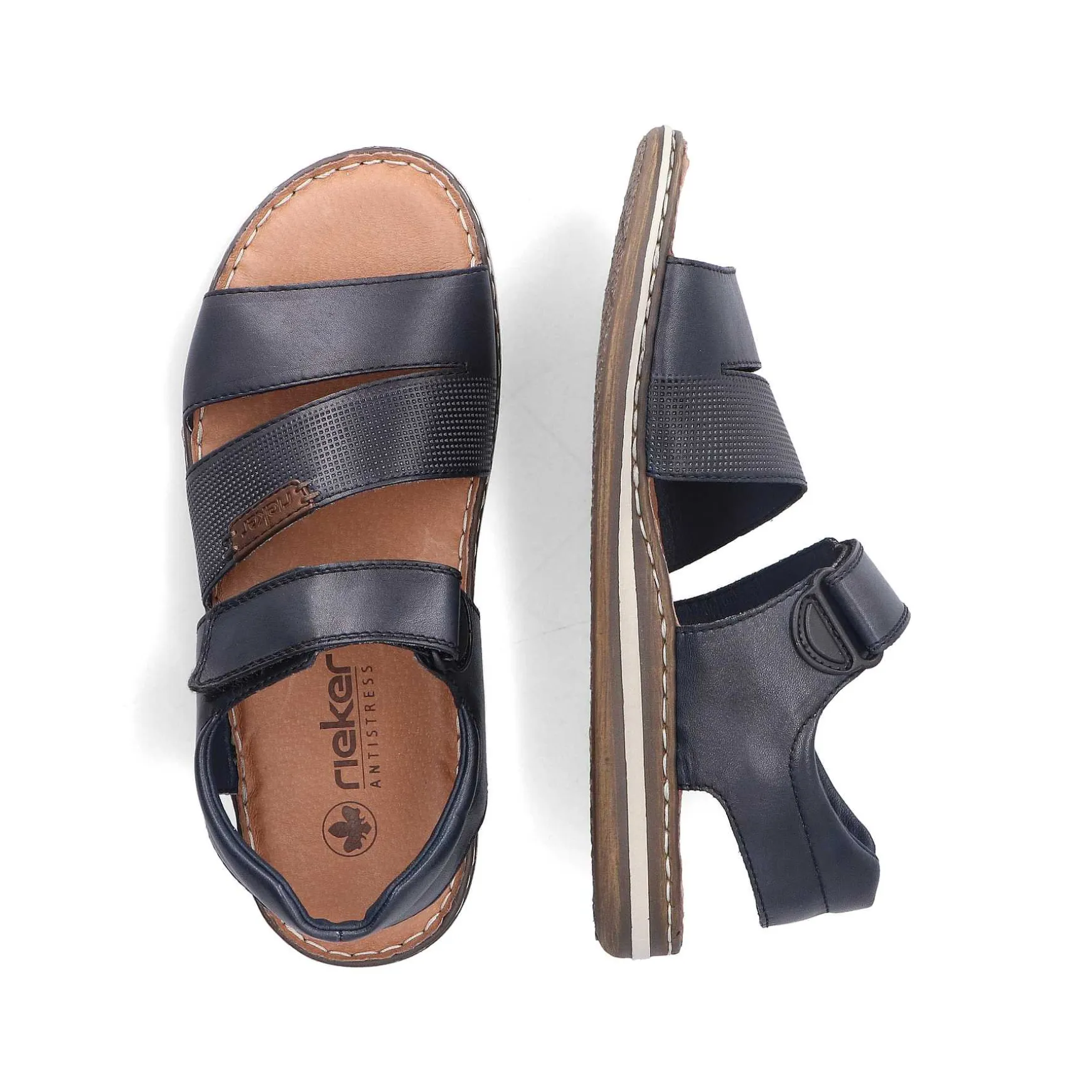 Rieker Men'S Sandals Navy Blue