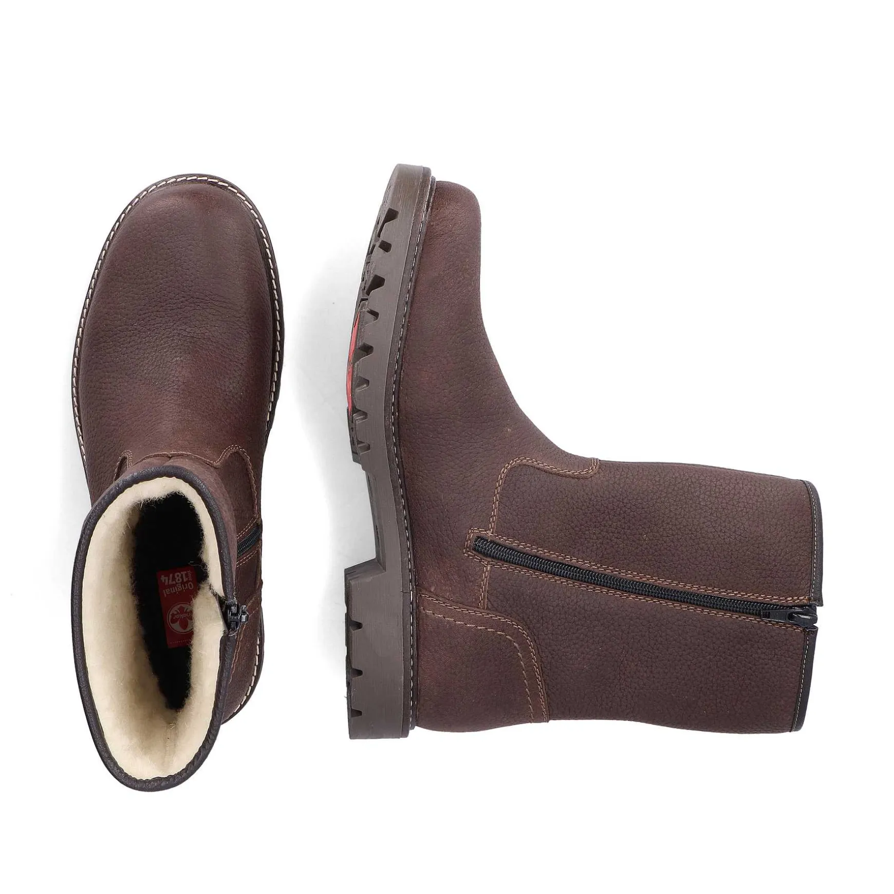 Rieker Men'S Short Boots Black Brown