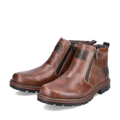 Rieker Men'S Short Boots Coffee Brown