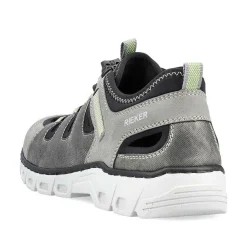 Rieker Men'S Slippers Asphalt Gray