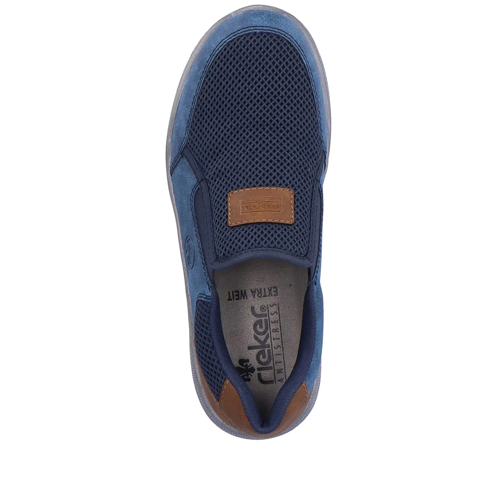 Rieker Men'S Slippers Azure Blue