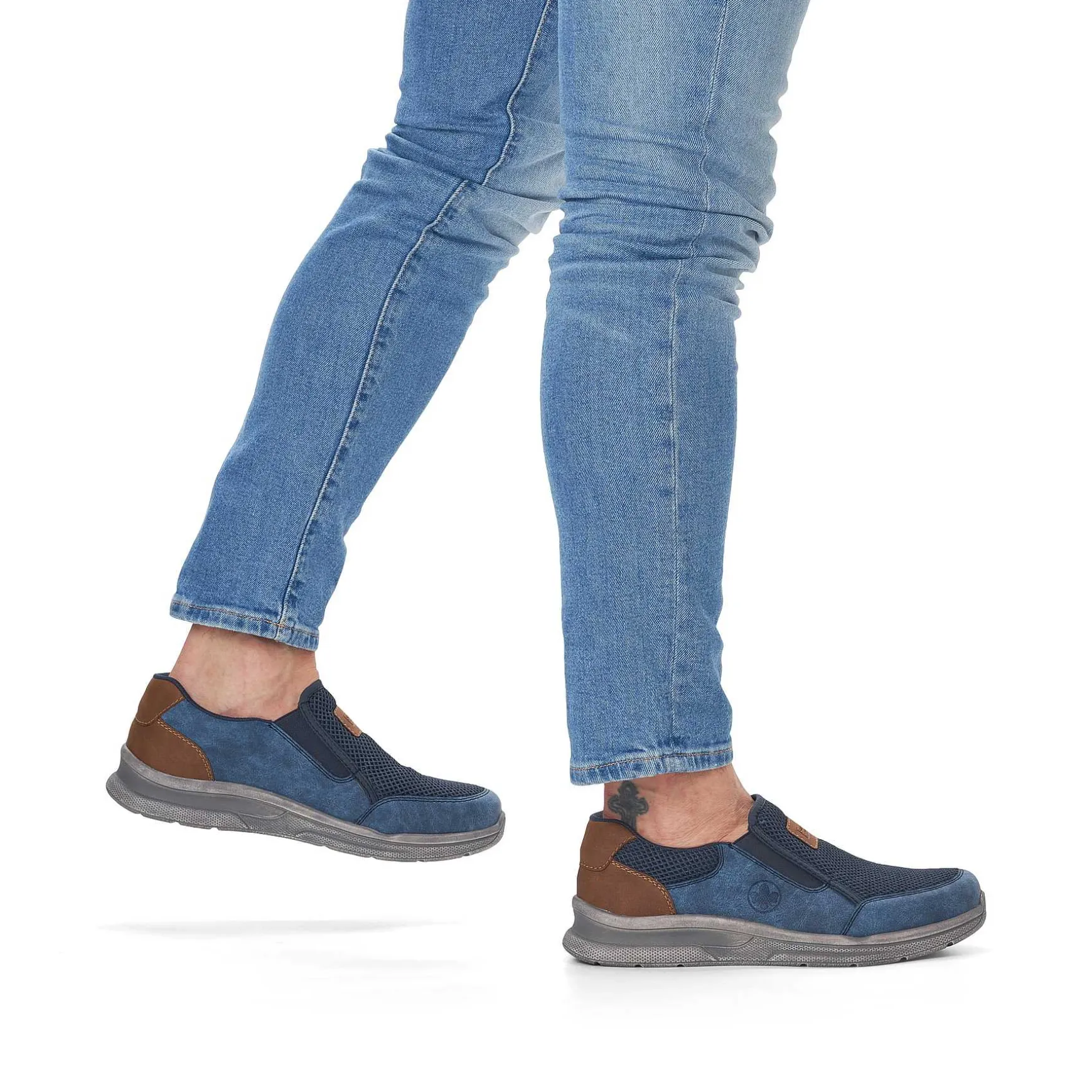 Rieker Men'S Slippers Azure Blue