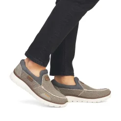 Rieker Men'S Slippers Beige-Gray