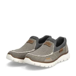 Rieker Men'S Slippers Beige-Gray