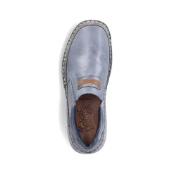 Rieker Men'S Slippers Blue Metallic
