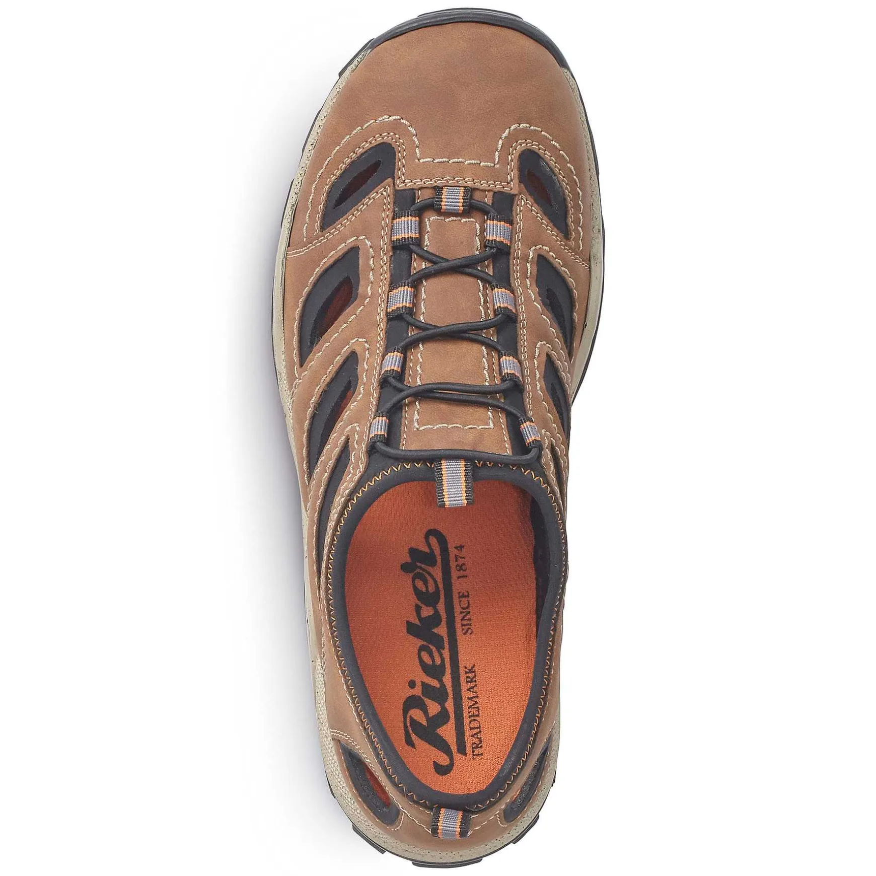 Rieker Men'S Slippers Cinnamon Brown