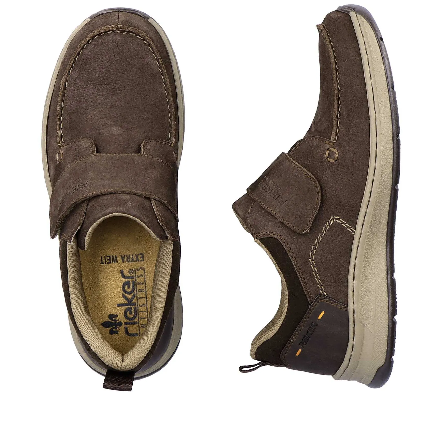 Rieker Men'S Slippers Dark Brown