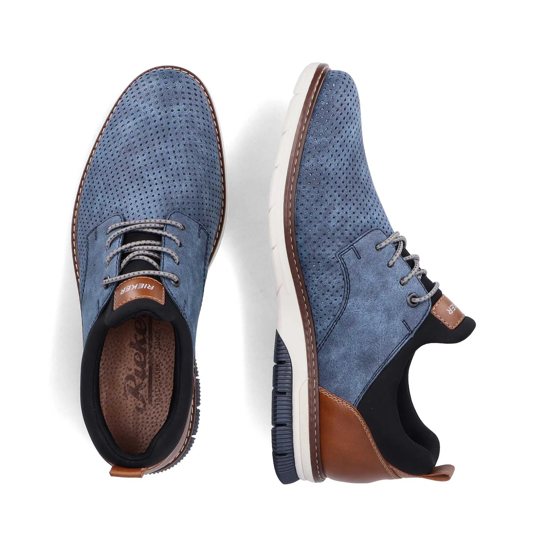 Rieker Men'S Slippers Denim Blue