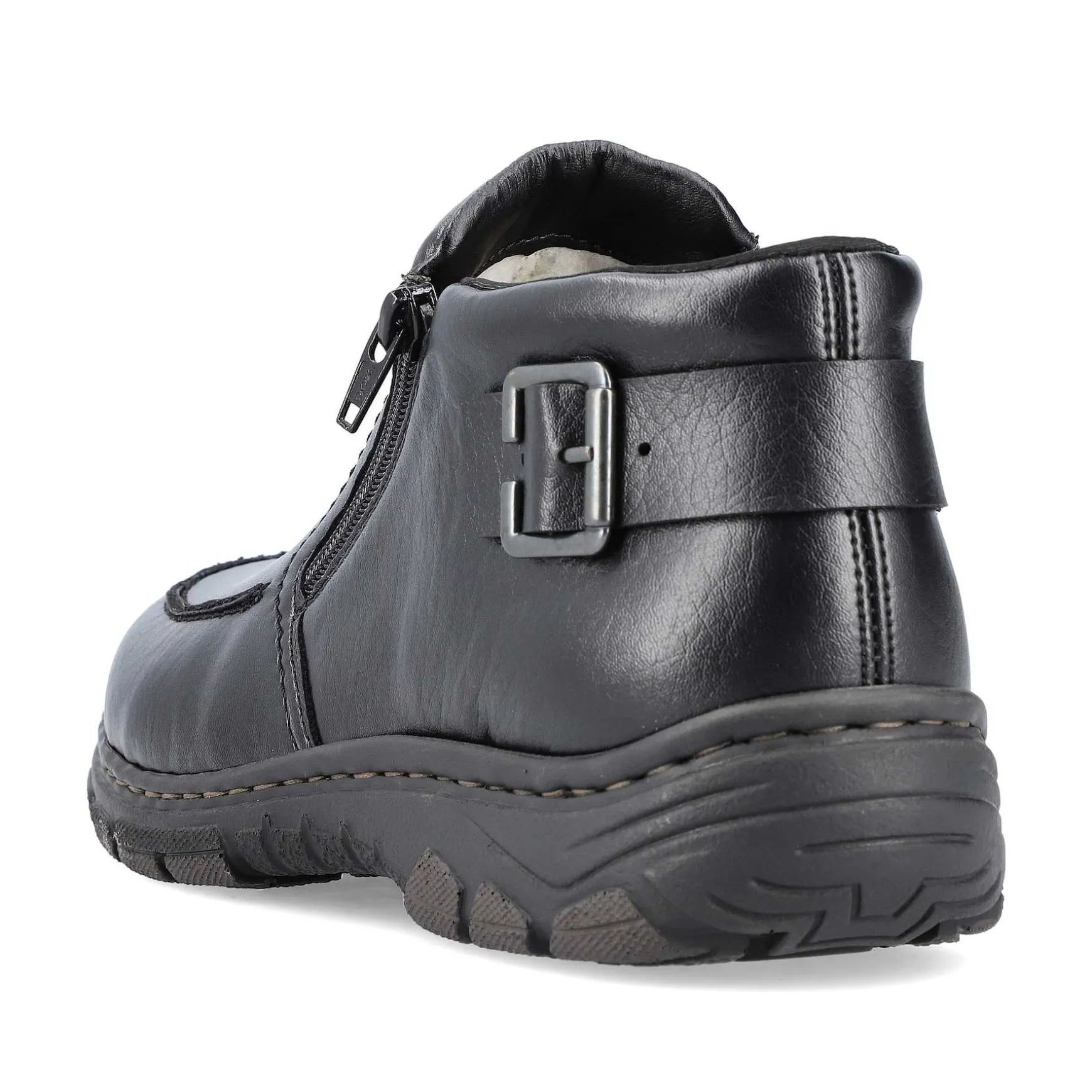 Rieker Men'S Slippers Glossy Black