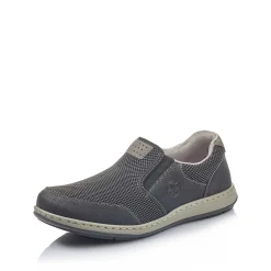 Rieker Men'S Slippers Graphite Black
