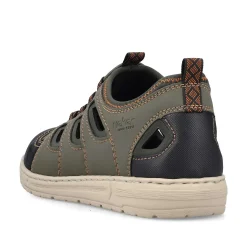 Rieker Men'S Slippers Green Grey