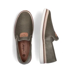 Rieker Men'S Slippers Khaki-Green
