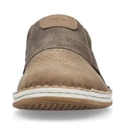 Rieker Men'S Slippers Light Beige-Stone Gray
