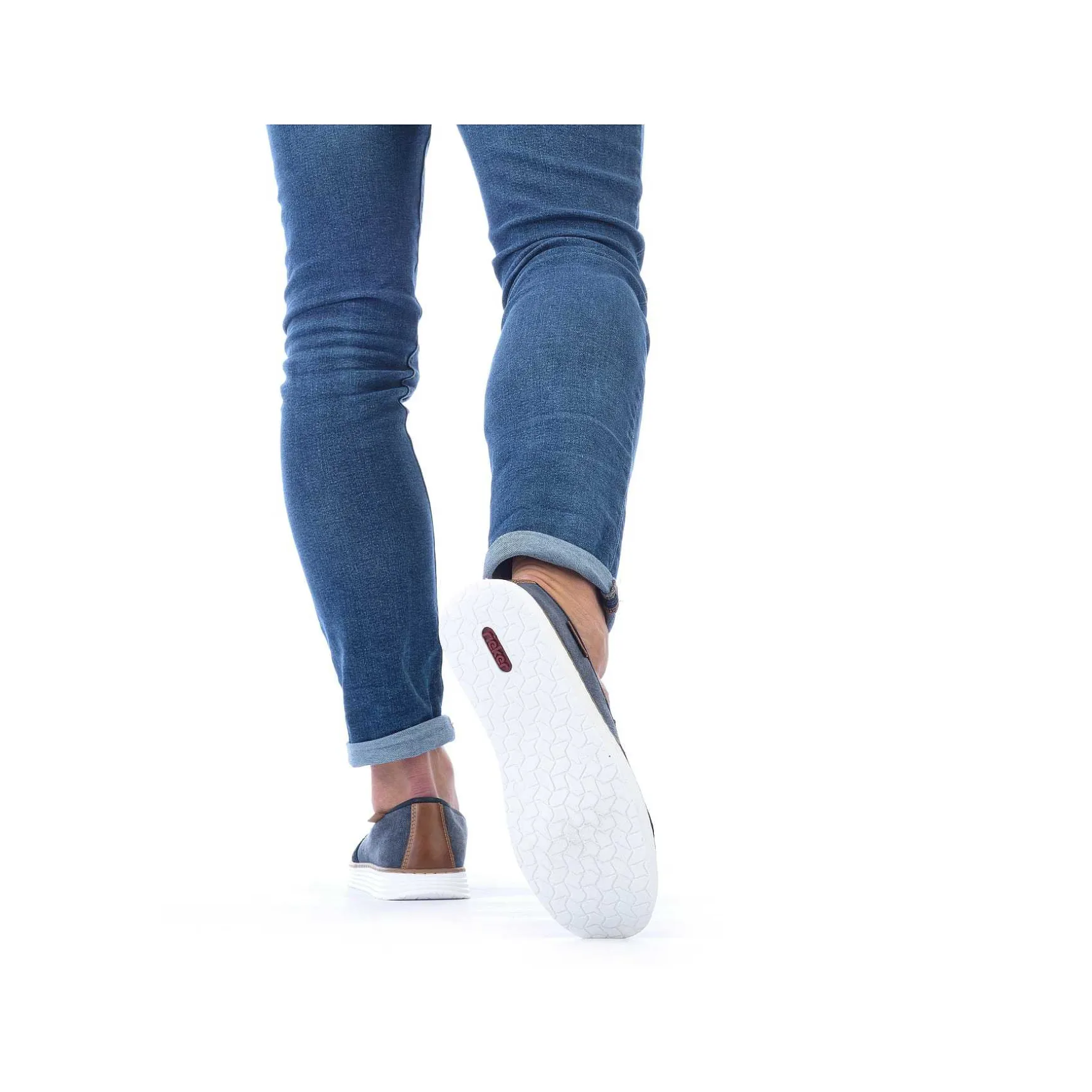 Rieker Men'S Slippers Navy Blue