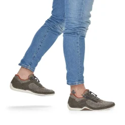 Rieker Men'S Slippers Olive Brown-Orange