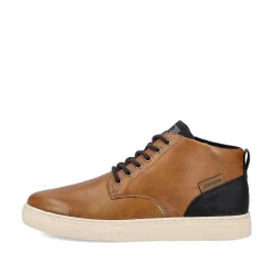 Rieker Men'S Sneaker High Caramel Brown