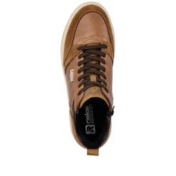 Rieker Men'S Sneaker High Caramel Brown