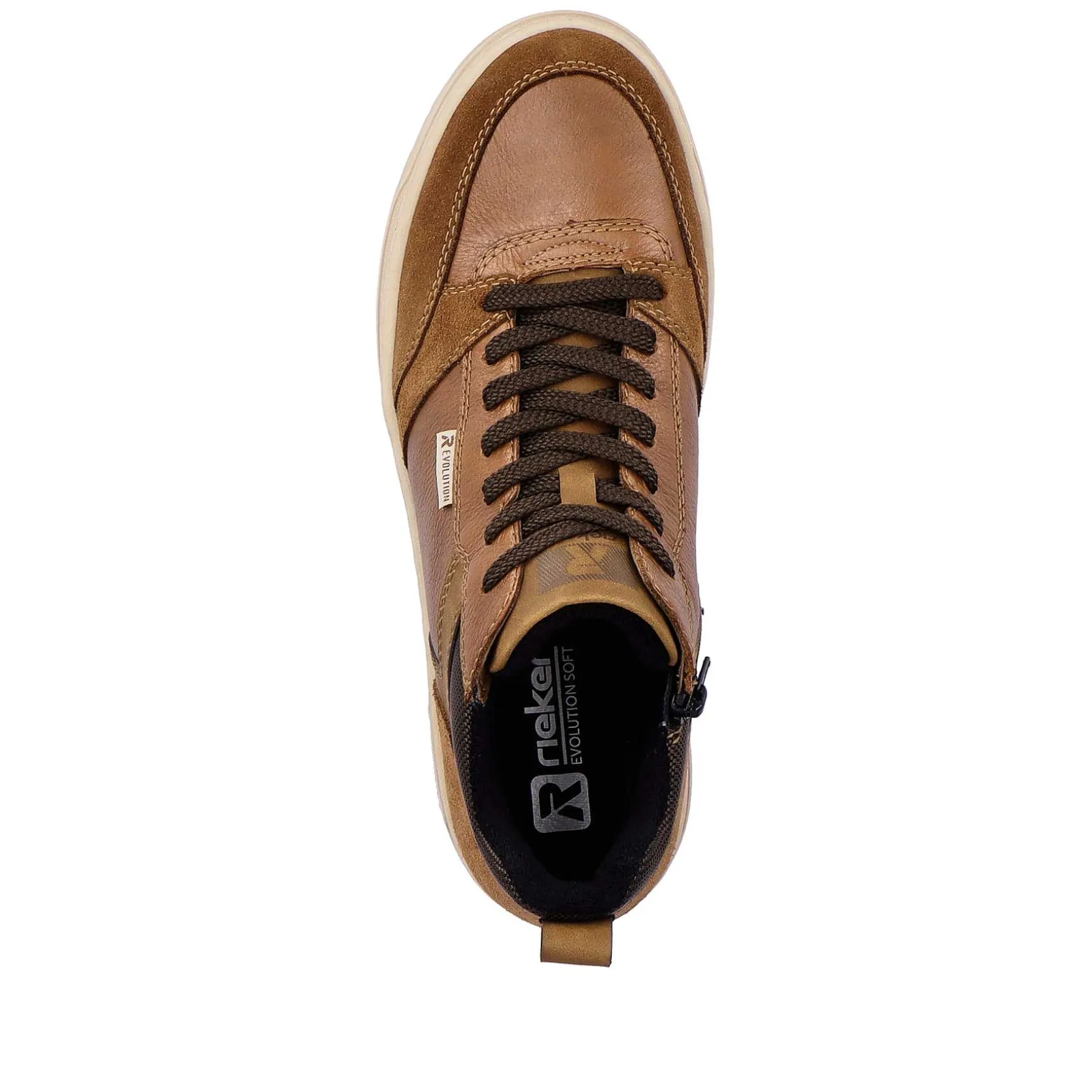 Rieker Men'S Sneaker High Caramel Brown