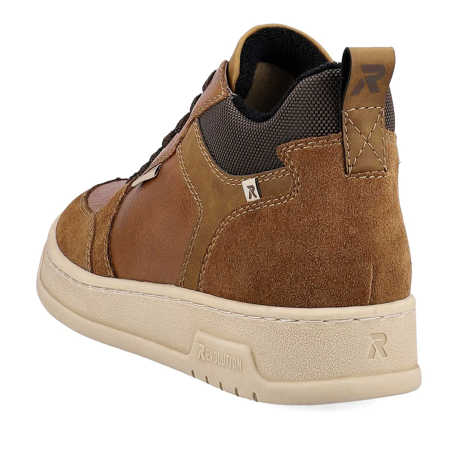 Rieker Men'S Sneaker High Caramel Brown