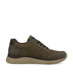 Rieker Men'S Sneaker Low Army Green-Olive Brown