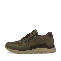 Rieker Men'S Sneaker Low Army Green-Olive Brown