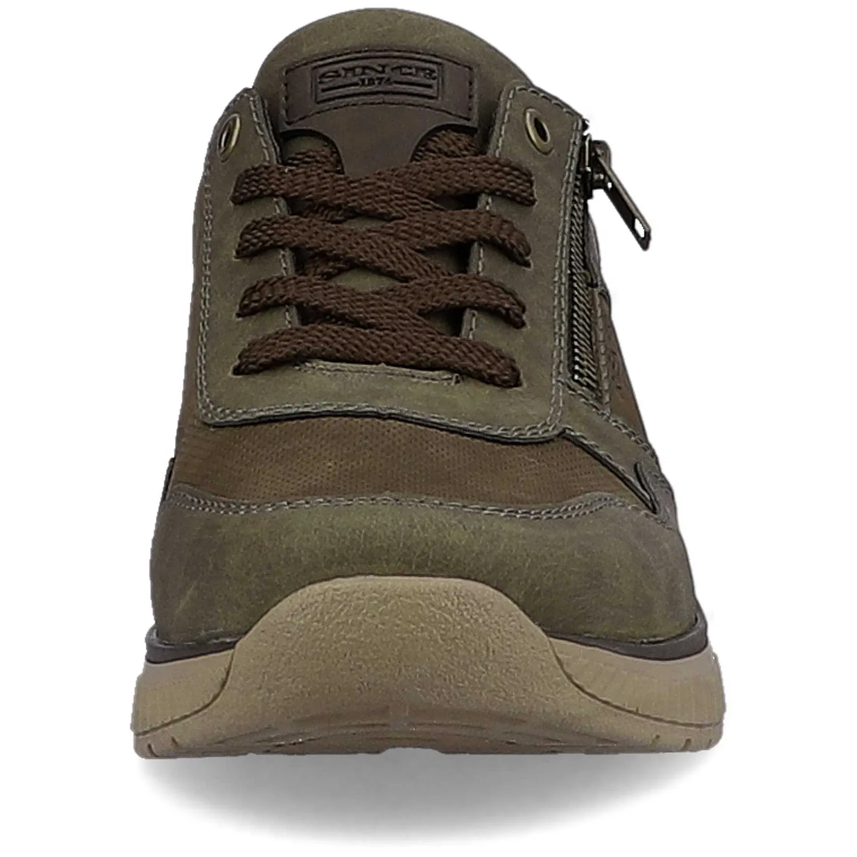 Rieker Men'S Sneaker Low Army Green-Olive Brown