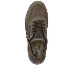 Rieker Men'S Sneaker Low Army Green-Olive Brown