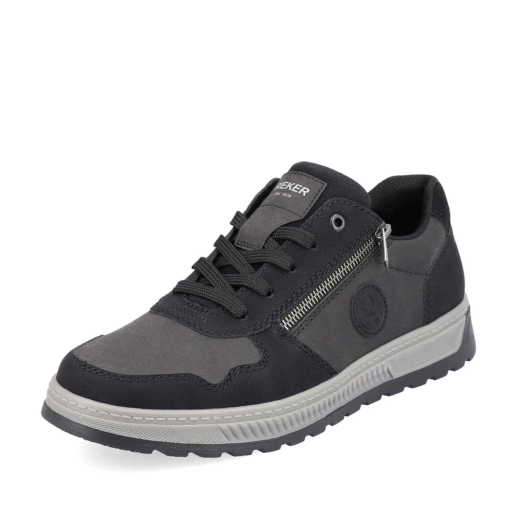 Rieker Men'S Sneaker Low Asphalt Black