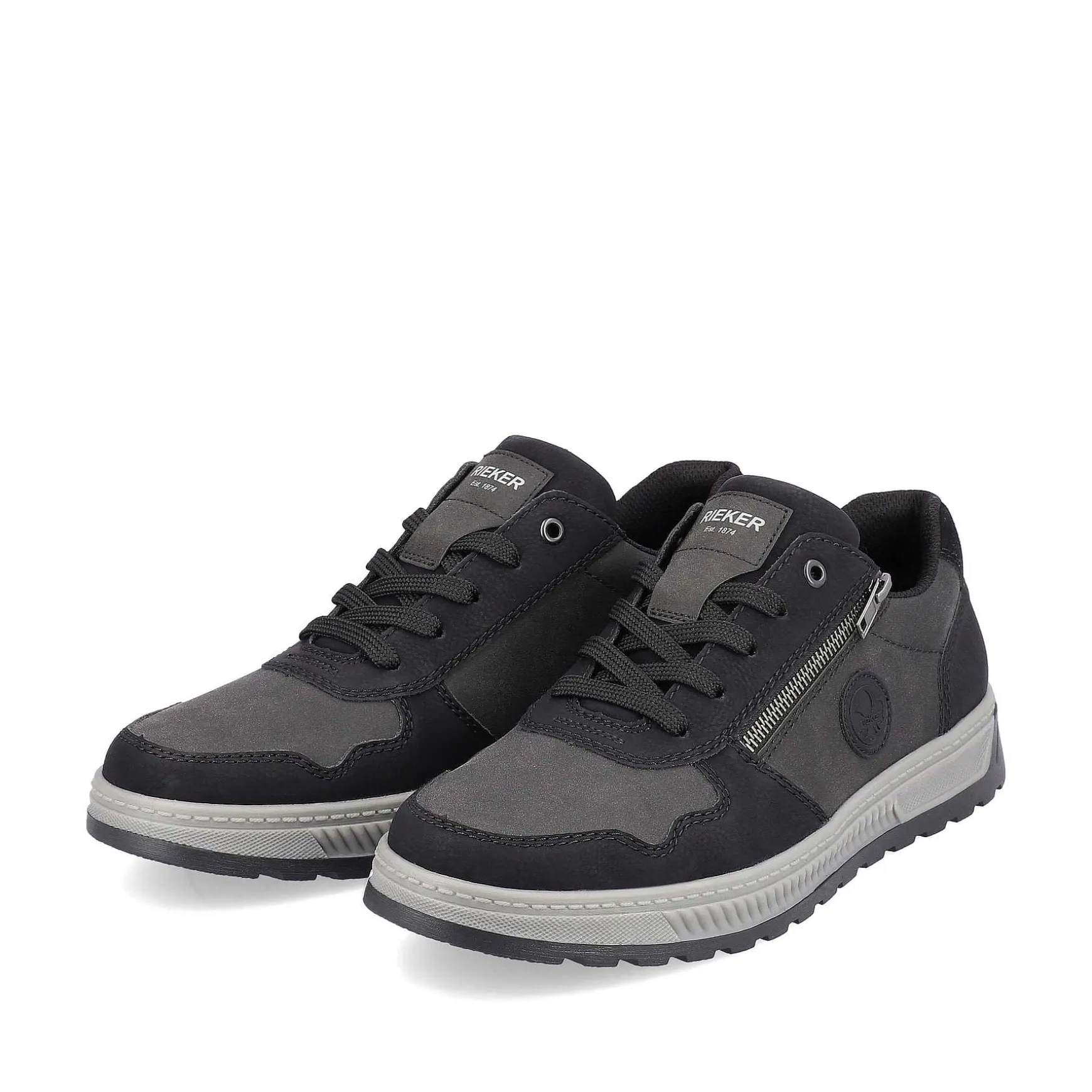 Rieker Men'S Sneaker Low Asphalt Black