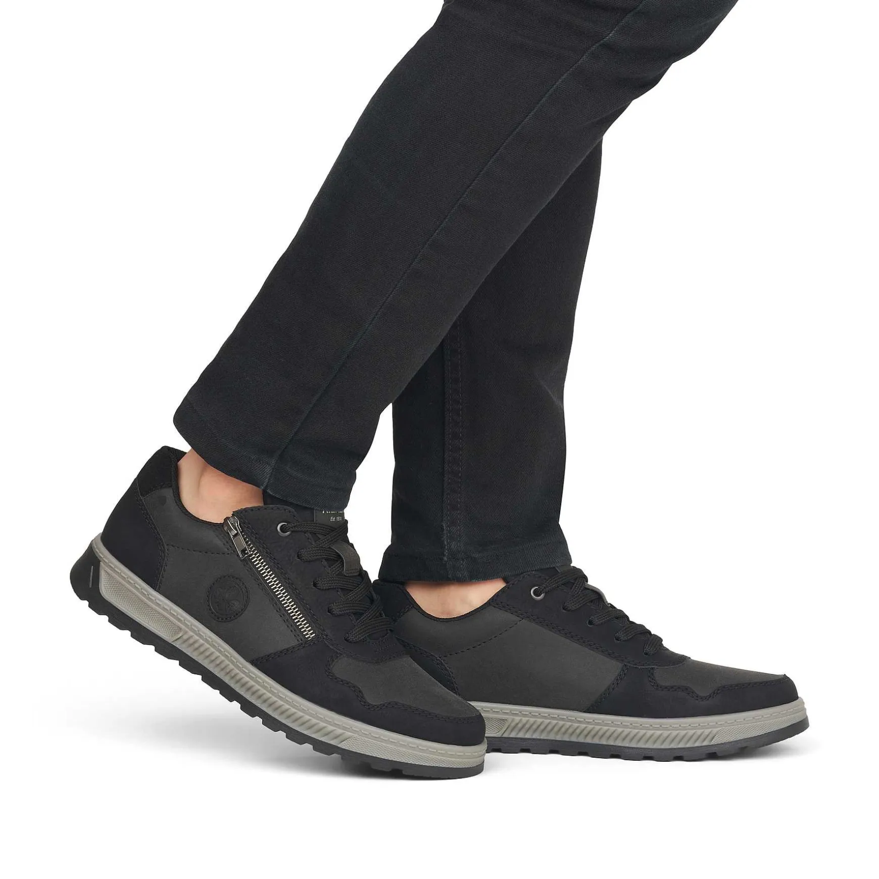 Rieker Men'S Sneaker Low Asphalt Black